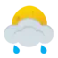 leichter Regenschauer
