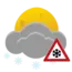 Wetter in Oberstdorf (Einödsbach) heute Nacht: mäßiger bis starker Schneeschauer bei -0 Grad